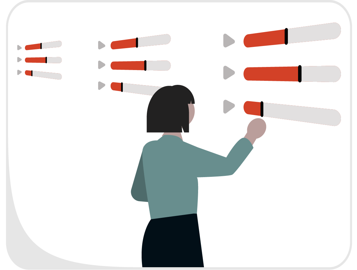 Illustration of a club administrator customizing data fields to track exactly what their club needs.